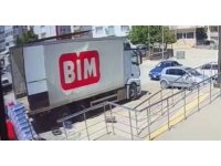 BİM’de feci kaza: Market personeli taşıdığı yükle kamyon arasında sıkıştı