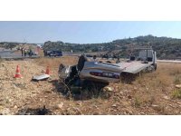 Otomobil karşı şeride geçip takla attı: 1 ölü, 1 yaralı