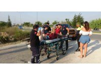 Motosiklet ile hafif ticari araç çarpıştı: 1 yaralı