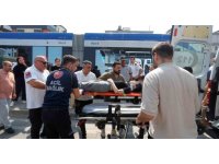Tramvayın çarptığı genç kız yaralandı