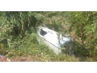 Manavgat’ta hafif ticari araç boş sulama kanalına devrildi: 1 yaralı