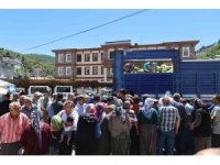 20 ton karpuz ücretsiz dağıtıldı