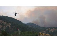 Kahramanmaraş’ta yangına havadan karadan müdahale sürüyor