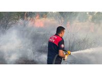 Burdur’da arazi yangınında 50 dönüm alan zarar gördü