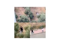 Çocukların tabanca ile tehlikeli oyunu kamerada