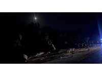 Kırıkhan’da devrilen tırın sürücüsü yaralandı