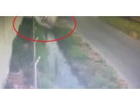 Otomobil sulama kanalına uçtu