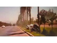 Polis memurlarının yaralandığı feci kazanın görüntüleri ortaya çıktı