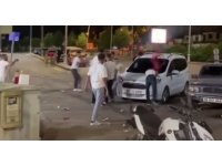 Kahramanmaraş’ta araca taşlı  saldırı