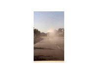 Tozu dumana katan kamyon sürücüsüne ceza uygulandı