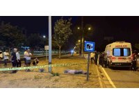 Devrilen motosikletteki genç hayatını kaybetti