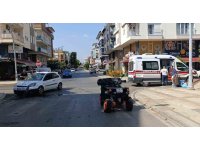 Manavgat’ta otomobilin çarptığı ATV sürücüsü yaralandı