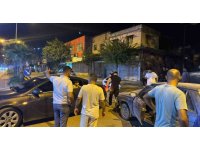 İki otomobilin karıştığı kaza kamerada