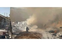 Kahramanmaraş’ta ahşap palet üretim tesisi yangını