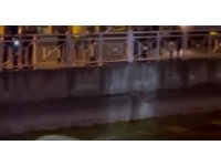 Uygulamaya girmemek için kanala atladı, boğulmaktan vatandaşlar kurtardı