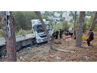 Osmaniye’de şarampole savrulan tır sürücüsü yaralandı