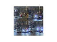 Anne ve kızına otomobilin çarptığı kaza kamerada