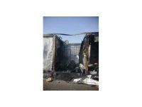 Kahramanmaraş’ta konteyner kentte yangın