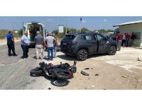 Serik’te cip ile motosiklet çarpıştı: 1 yaralı