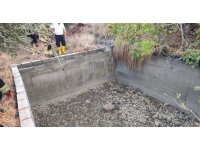 Sulama havuzuna düşen domuzu itfaiye kurtardı