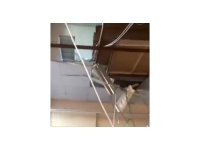 Asma tavan kısmen çöktü, 1 kişi yaralandı