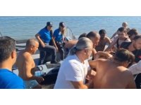 Denizde yüzdüğü esnada beyin kanaması geçiren vatandaşı deniz polisi kurtardı