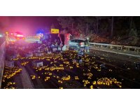 Otoyolda zincirleme kaza: 1 ağır yaralı