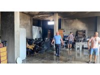 Serik’te evin deposunda çıkan yangın söndürüldü