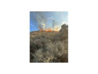 Samandağ’da arazi yangını