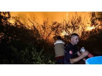 Antalya itfaiyesi üç ilçedeki yangınlara 13 araç ve çok sayıda personelle müdahale etti