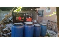 Arsuz’da sahte içki operasyonu: 2 bin 450 litre alkol ele geçirildi