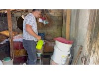 Yaşlı kadının yılan korkusuyla yardım çağrısında bulunduğu eve itfaiyeden müdahale