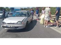 Manavgat’ta motosiklet ile otomobil çarpıştı: 2 yaralı