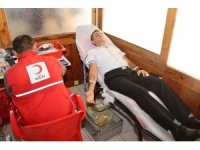 Jandarmadan kan bağışına destek