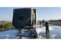 Hassa’da tır yangını