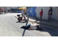 Yola dökülen sıvı madde kaza yaptırdı: 1 yaralı