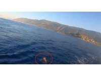 Hapis cezası ile aranıyordu, Yunan adasına yüzerek kaçmaya çalışırken yakalandı