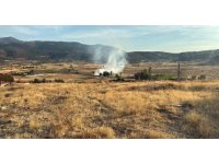 Yeşilova’da arazi yangını