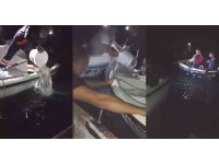 Amatör balıkçıların teknesi alabora oldu, denize düşen 2 kişi kurtarıldı