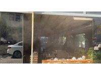 Gazipaşa’da kafe bacasındaki yangını itfaiye ekipleri söndürdü