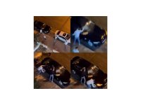 Araçlara saldırıp zarar verdiler: O anları vatandaşlar kaydetti