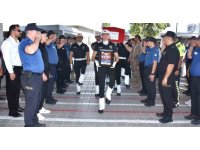 Kalp krizinden hayatını kaybeden polis memuru son yolculuğuna uğurlandı