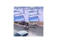 Motosikletli köpekle birlikte savruldu