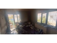 Elbistan’da ikamet yangını