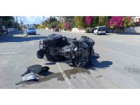 Manavgat’ta ATV ile hafif ticari araç çarpıştı: 1 yaralı