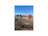 Serik’te ahırda çıkan yangında 1 koyun telef oldu