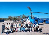 Öğrencilere, yangınla mücadelede hava gücünün önemi anlatıldı