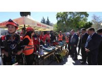 Antalya’da deprem tahliye tatbikatı gerçekleştirildi