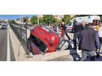 Burdur’da otomobil kanala düştü: 1 yaralı