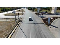 Burdur’da dronlu trafik denetimi